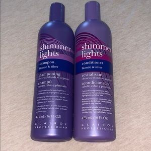 Shimmer lights shampoo and conditioner